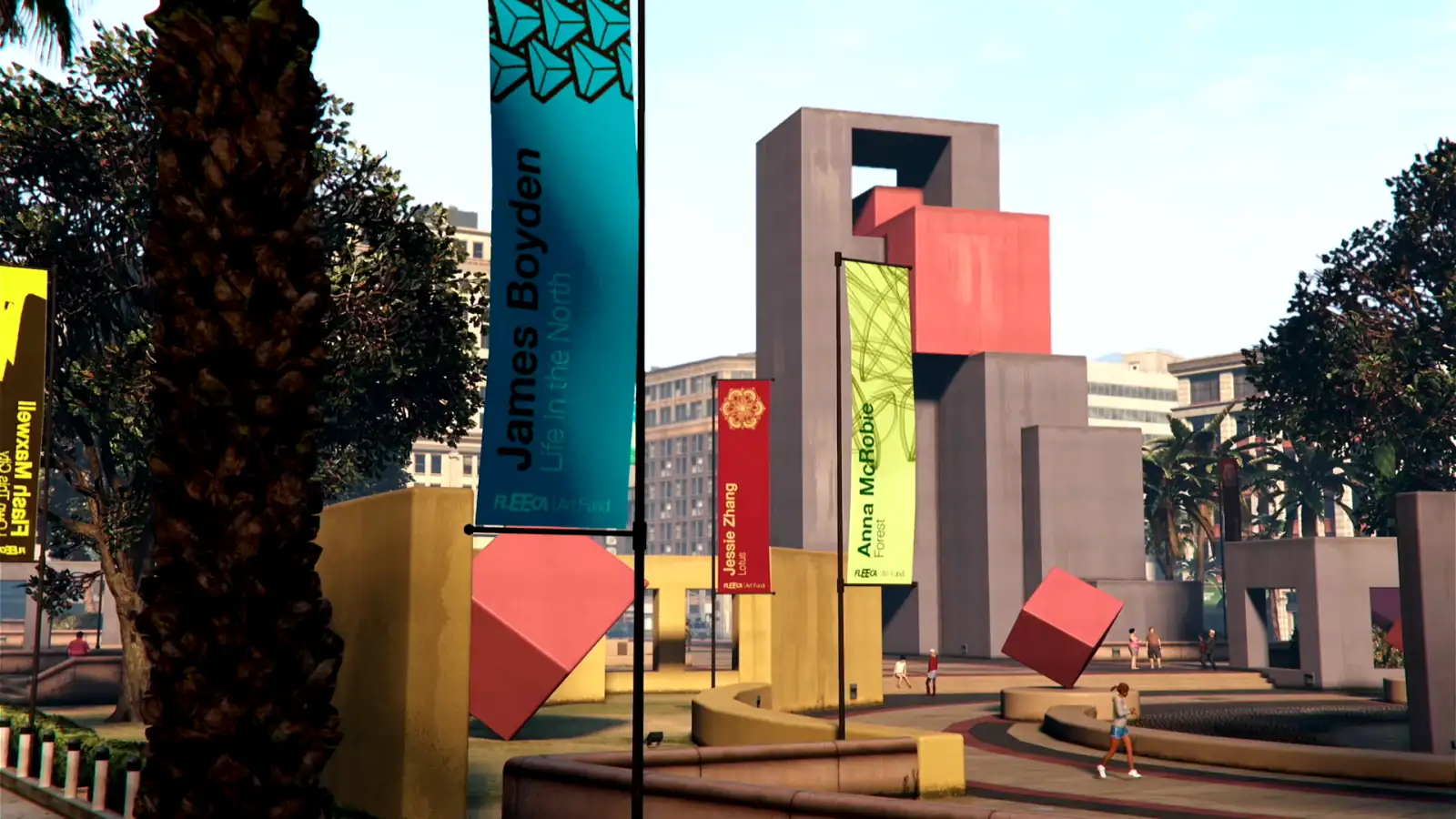 GTA V running on the Steam Deck after the Rockstar Games Launcher setup, a street scene in Los Santos